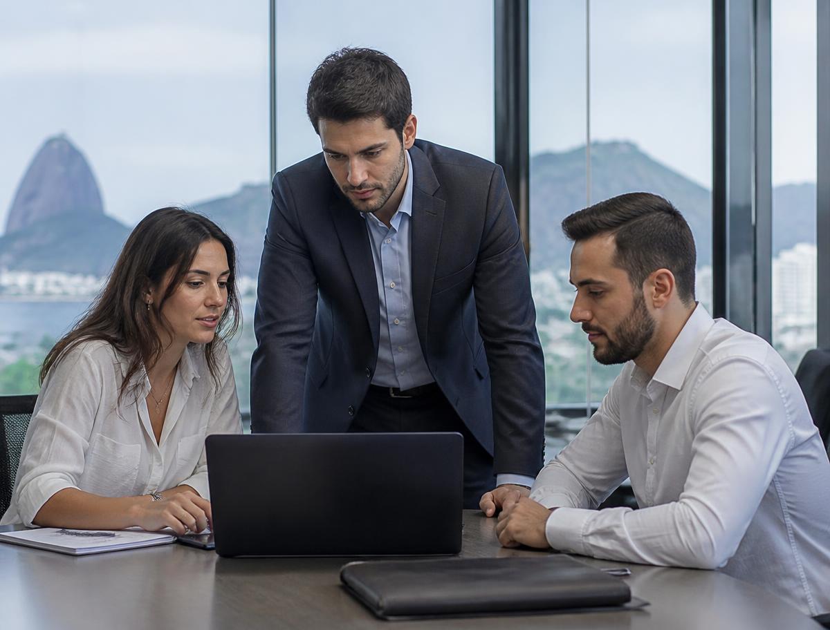 Equipe da CTRL TEC em reunião de projeto no Rio de Janeiro