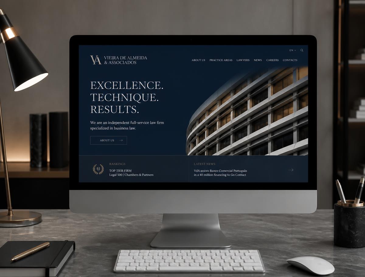 Modelo de site: Vieira & Associados — Advocacia