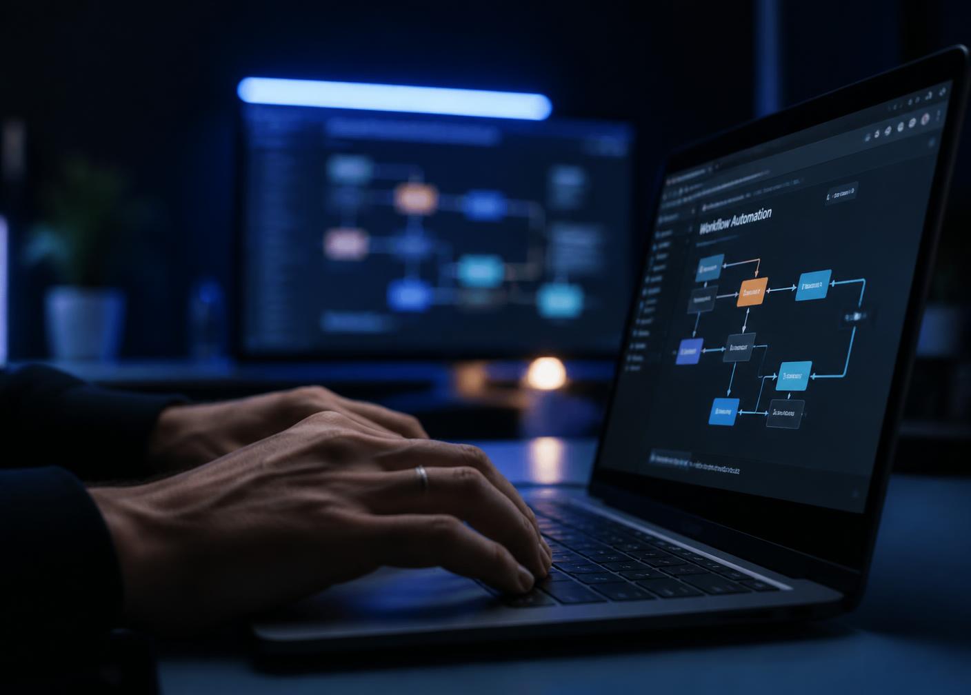 Desenvolvedor da CTRL TEC trabalhando em automações